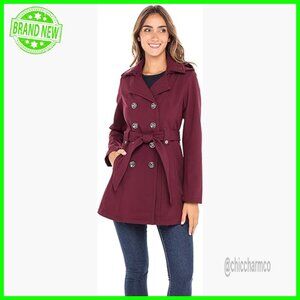 Soft Shell Trench Coat with Detachable Hood, Water Resistant, Classic Fit